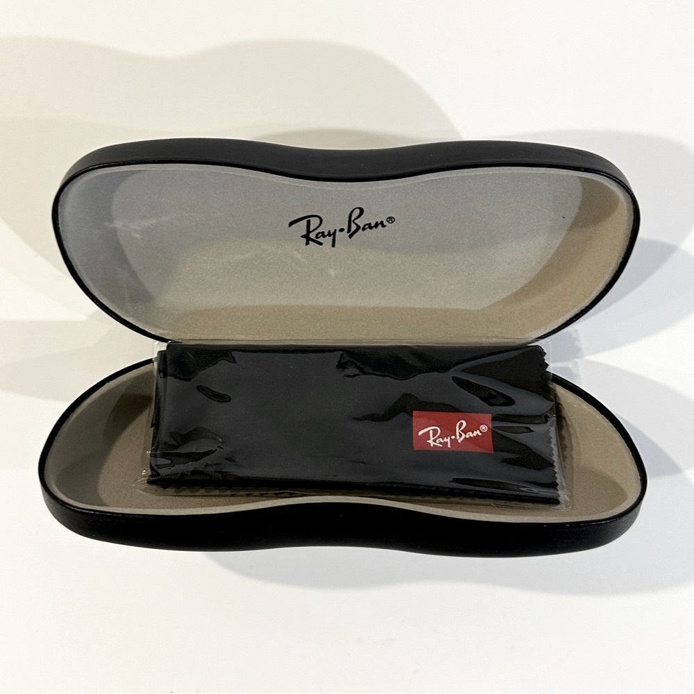 Ray-Ban Black Glasses Case + Cleaning Cloth